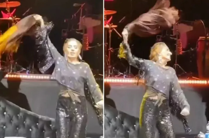 Yıldız Tilbe, Sahnedeki Enerjisiyle Peruğunu Çıkardı ve Halay Çekti